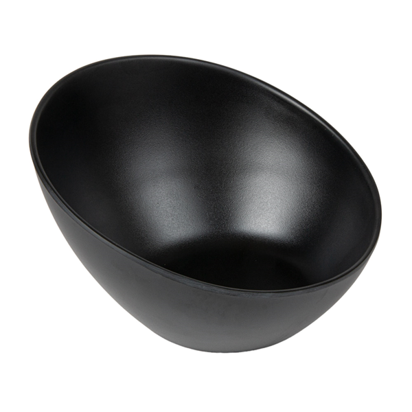 Garcia de pou BOLES ASIMÉTRICOS 'ASAMI WARE' Ø 16x10 4 CM NEGRO MELAMINA (6 UNID.)