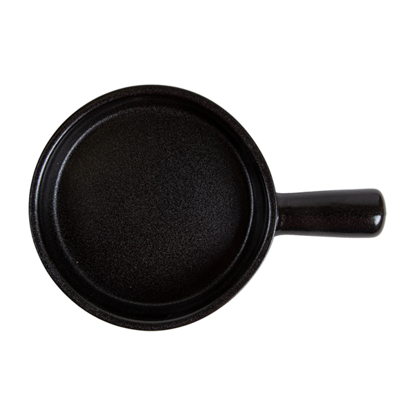 Garcia De Pou BOLES CON ASA 'SLATE' 'AKALA' 370 ML Ø 14x5 CM NEGRO PORCELANA (4 UNID.)