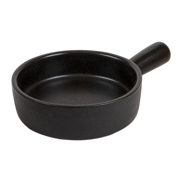 Garcia de pou BOLES CON ASA 'SLATE' 'AKALA' 370 ML Ø 14x5 CM NEGRO PORCELANA (4 UNID.)