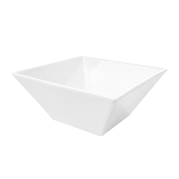 Garcia de pou BOLES CUADRADOS 1000 ML 17 5x7 CM BLANCO PORCELANA (3 UNID.)