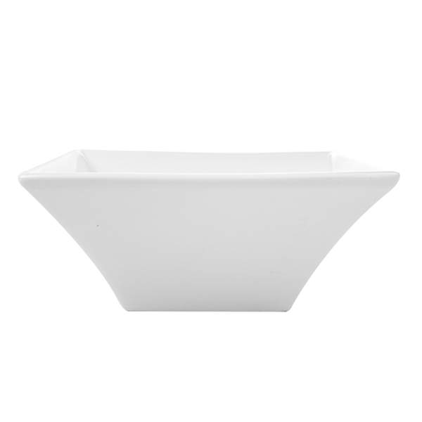 Garcia De Pou BOLES CUADRADOS 500 ML 14 9x5 5 CM BLANCO PORCELANA (6 UNID.)