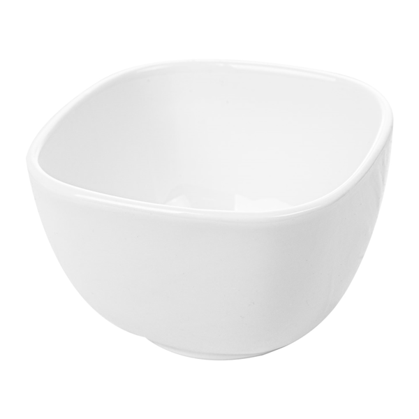 Garcia de pou BOLES CUADRADOS 700 ML 12 5x8 CM BLANCO PORCELANA (6 UNID.)