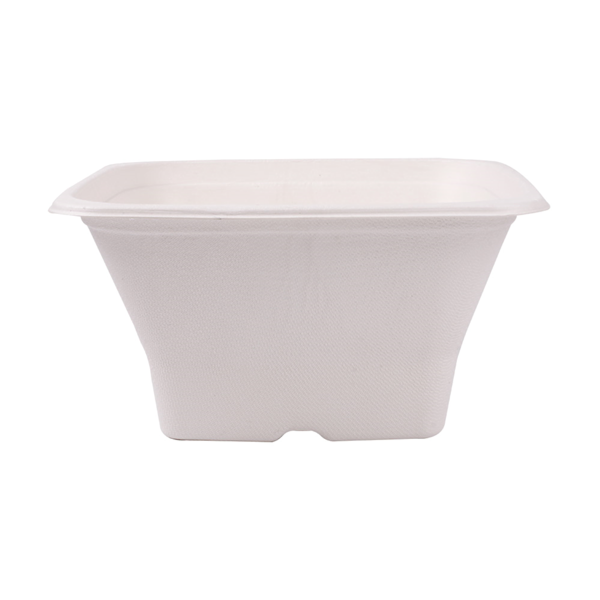 Garcia De Pou BOLES CUADRADOS 'BIONIC' 1 2 L 18x18x9 CM BLANCO BAGAZO (400 UNID.)