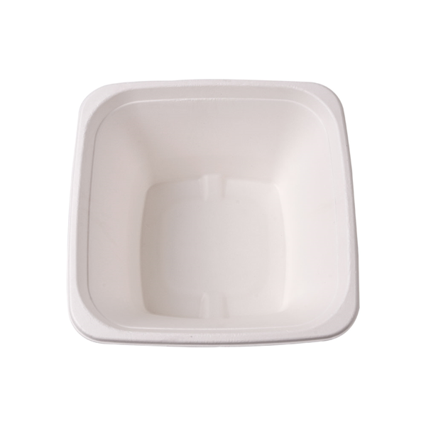 Garcia De Pou BOLES CUADRADOS 'BIONIC' 1 2 L 18x18x9 CM BLANCO BAGAZO (400 UNID.)