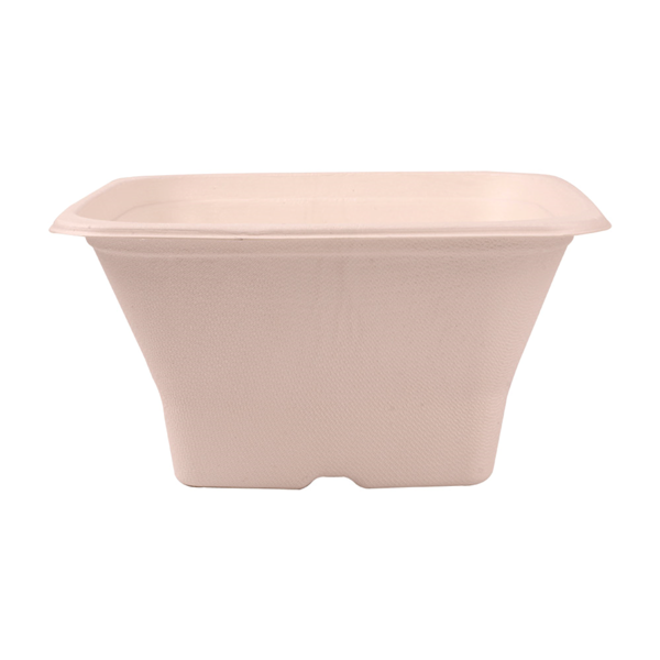 Garcia De Pou BOLES CUADRADOS 'BIONIC' 1 2 L 18x18x9 CM NATURAL BAGAZO (400 UNID.)