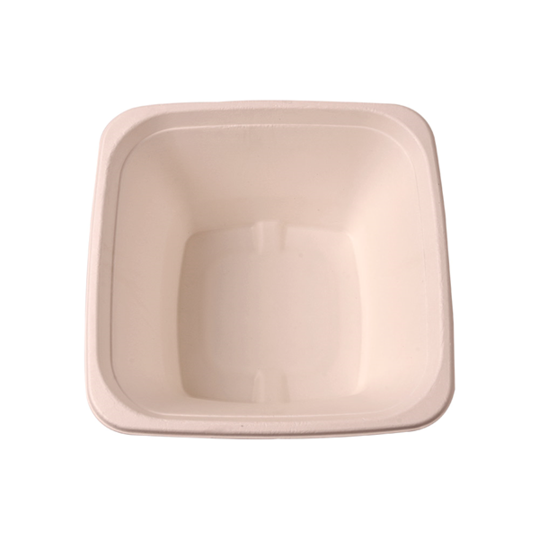 Garcia De Pou BOLES CUADRADOS 'BIONIC' 1 2 L 18x18x9 CM NATURAL BAGAZO (400 UNID.)