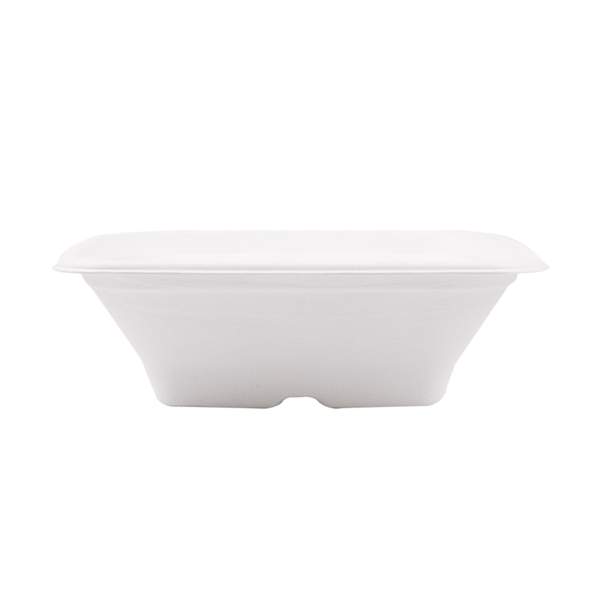 Garcia De Pou BOLES CUADRADOS 'BIONIC' 700 ML 18x18x6 CM BLANCO BAGAZO (400 UNID.)