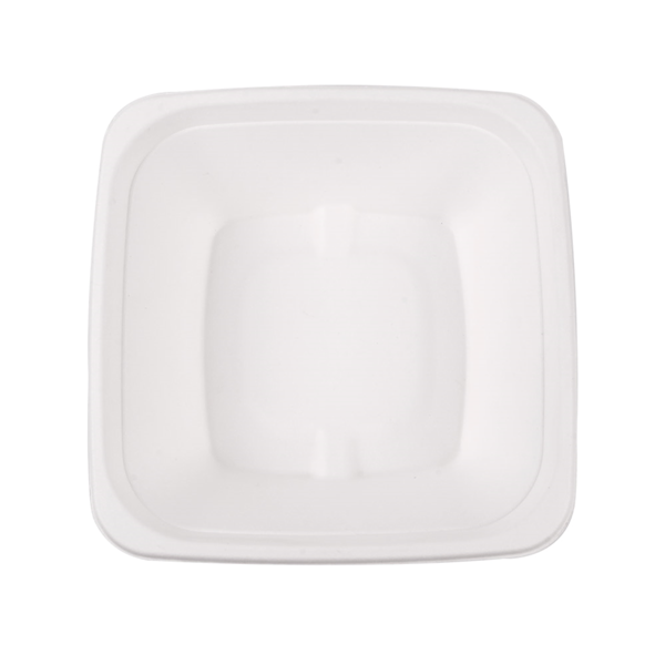 Garcia De Pou BOLES CUADRADOS 'BIONIC' 700 ML 18x18x6 CM BLANCO BAGAZO (400 UNID.)