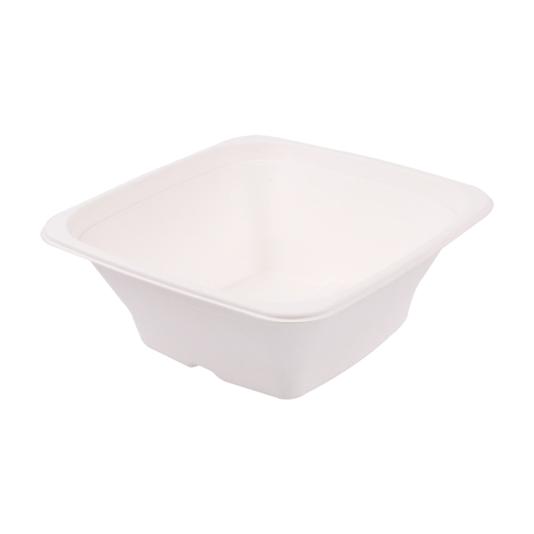 Garcia De Pou BOLES CUADRADOS 'BIONIC' 950 ML 18x18x7 CM BLANCO BAGAZO (400 UNID.)