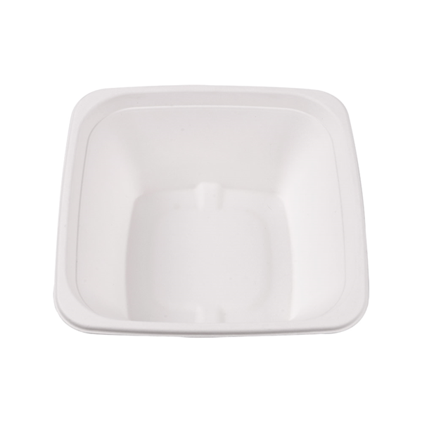 Garcia De Pou BOLES CUADRADOS 'BIONIC' 950 ML 18x18x7 CM BLANCO BAGAZO (400 UNID.)