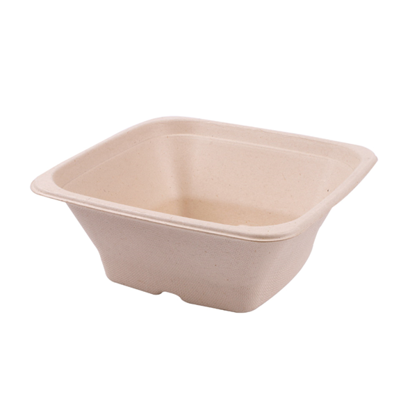 Garcia De Pou BOLES CUADRADOS 'BIONIC' 950 ML 18x18x7 CM NATURAL BAGAZO (400 UNID.)