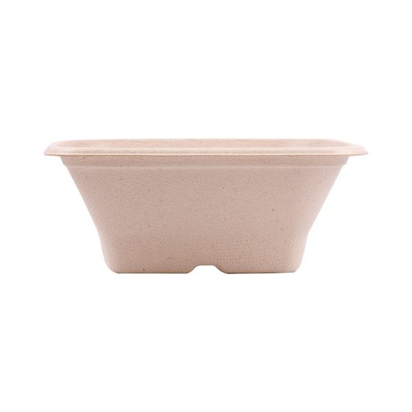 Garcia De Pou BOLES CUADRADOS 'BIONIC' 950 ML 18x18x7 CM NATURAL BAGAZO (400 UNID.)