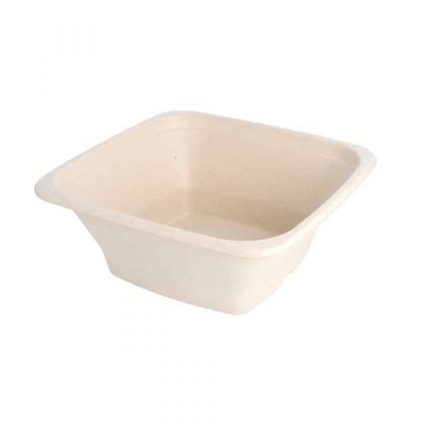 Garcia de pou BOLES CUADRADOS 'BIONIC' 950 ML 18x18x7 CM NATURAL BAGAZO (400 UNID.)
