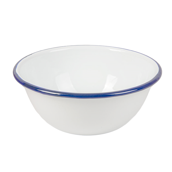 Garcia de pou BOLES 'ENAMELWARE' 1000 ML Ø 18 5x7 5 CM BLANCO ACERO ESMALTADO (6 UNID.)