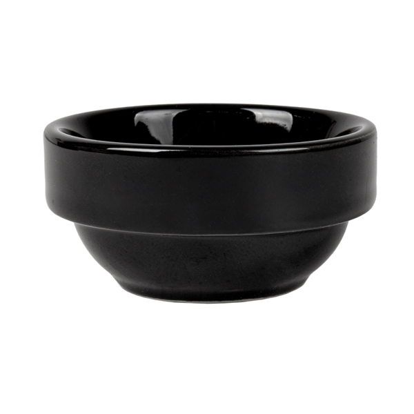 Garcia de pou BOLES ENSALADA 70 ML Ø 6 4x2 8 CM NEGRO PORCELANA (12 UNID.)