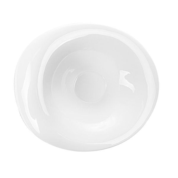 Garcia De Pou BOLES IRREGULARES 26x21x7 2 CM BLANCO PORCELANA (4 UNID.)