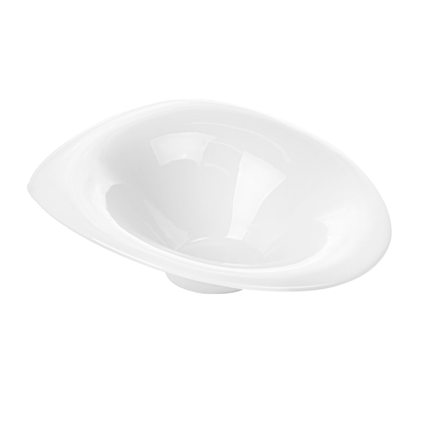 Garcia de pou BOLES IRREGULARES 26x21x7 2 CM BLANCO PORCELANA (4 UNID.)
