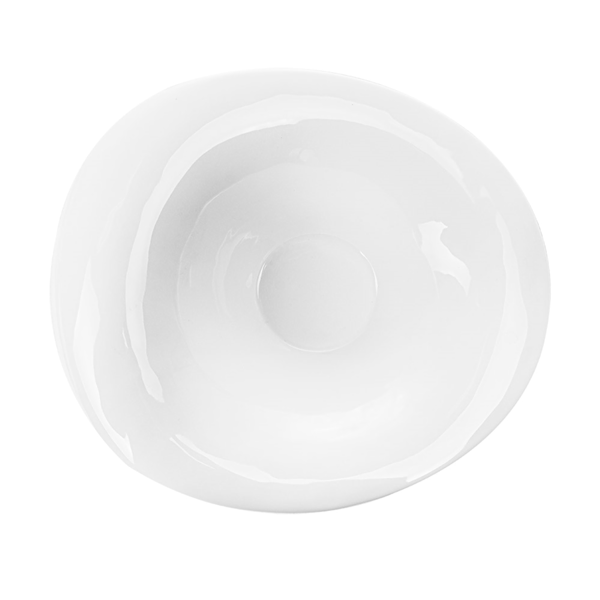 Garcia De Pou BOLES IRREGULARES 30x25x9 CM BLANCO PORCELANA (4 UNID.)