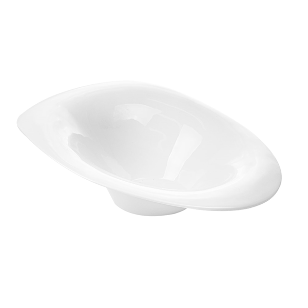 Garcia de pou BOLES IRREGULARES 30x25x9 CM BLANCO PORCELANA (4 UNID.)