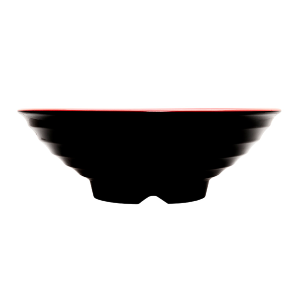 Garcia De Pou BOLES NEGRO/ROJO 'ASAMI WARE' 2800 ML Ø 29 2x10 CM MELAMINA (12 UNID.)