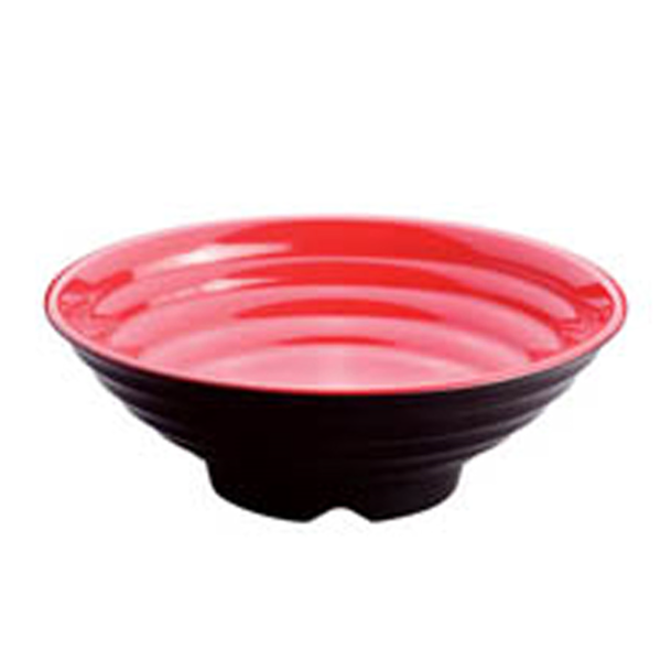 Garcia de pou BOLES NEGRO/ROJO 'ASAMI WARE' 2800 ML Ø 29 2x10 CM MELAMINA (12 UNID.)