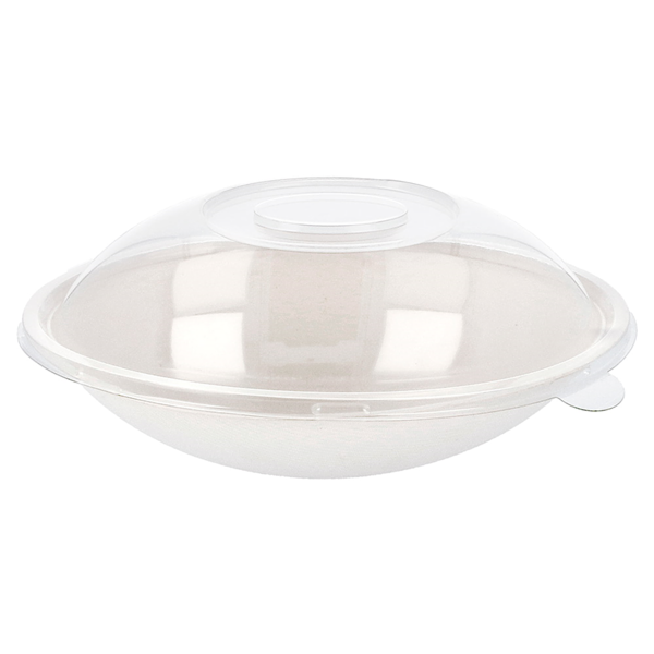 Garcia De Pou BOLES OVALES + TAPAS 'BIONIC' 22x13 5x5 5+4 5 CM BLANCO BAGAZO (100 UNID.)