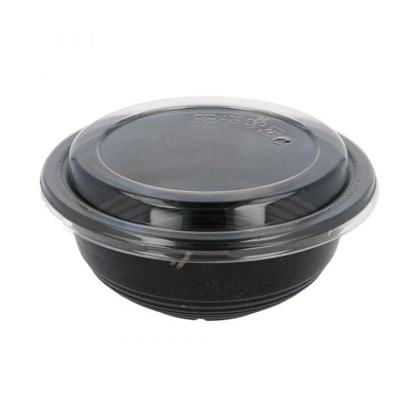 Garcia de pou BOLES + TAPAS 450 ML Ø 15x6 CM NEGRO PP (600 UNID.)