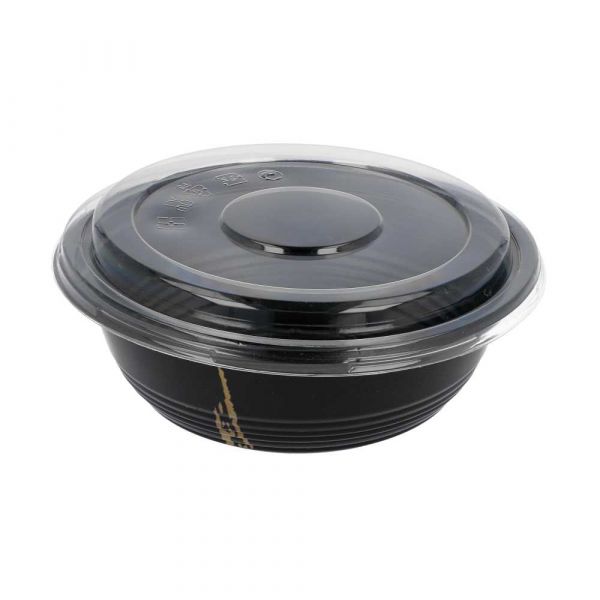 Garcia de pou BOLES + TAPAS 700 ML Ø 17x6 1 CM NEGRO PP (250 UNID.)