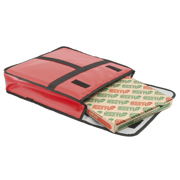 Garcia De Pou BOLSA TRANSPORTE PIZZA 46 CM 49x48 5x13 CM ROJO VINILO (1 UNID.)