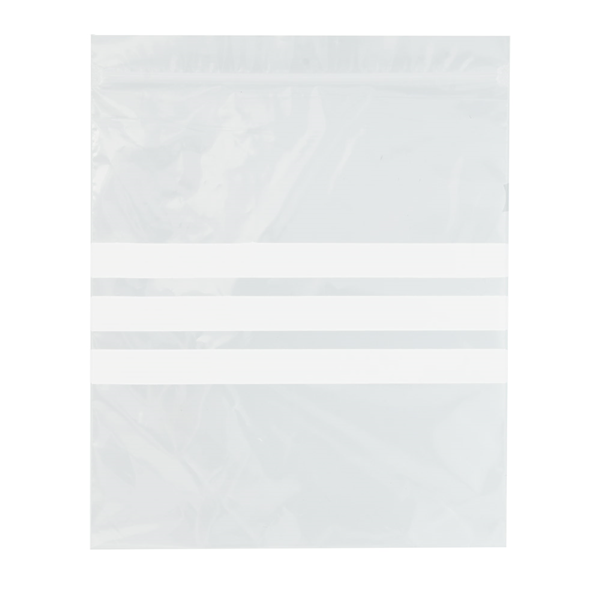 Garcia de pou BOLSAS 3 FRANJAS AUTOCIERRE 92 G/M2 50µ 18x20 5 CM TRANSPARENTE LDPE (500 UNID.)