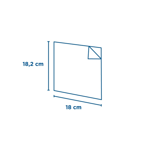 Garcia De Pou BOLSAS ABIERTAS 2 LADOS 'OPEN PACK' 35 G/M2 + 10 LDPE 18x18 2 CM NATURAL KRAFT (100 UNID.)