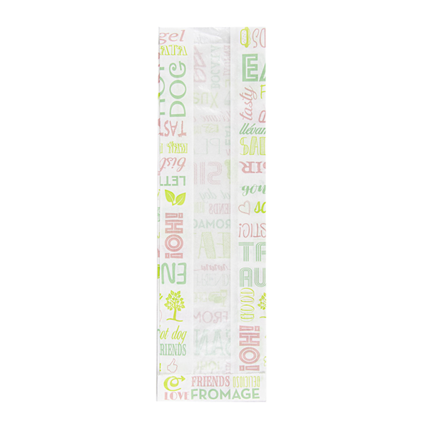 Garcia de pou BOLSAS BAGUETTE CON VENTANA ECO 'PAROLE' 35 G/M2 9+4 5x30 CM BLANCO PERG. ANTIGRASAS (250 UNID.)