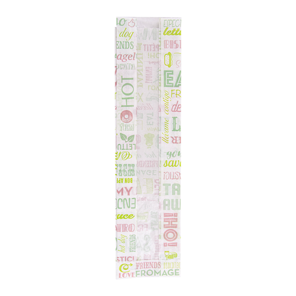Garcia de pou BOLSAS BAGUETTE CON VENTANA ECO 'PAROLE' 35 G/M2 9+6x35 CM BLANCO PERG. ANTIGRASAS (250 UNID.)