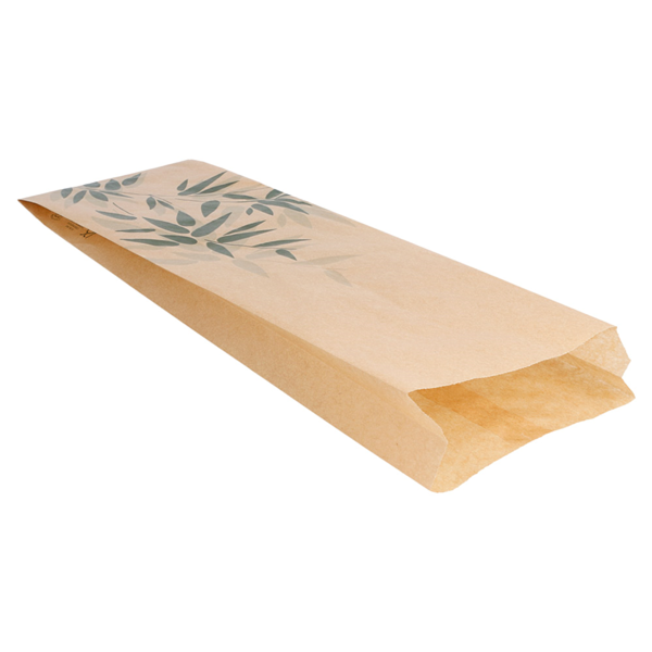 Garcia De Pou BOLSAS BAGUETTES GARNI 'FEEL GREEN' 34 G/M2 12+4x35 CM NATURAL PERG. ANTIGRASAS (500 UNID.)