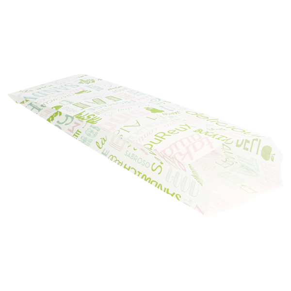 Garcia De Pou BOLSAS BAGUETTES 'PAROLE' 35 G/M2 9+4x30 CM BLANCO PERG. ANTIGRASAS (500 UNID.)