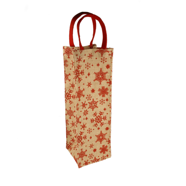 Garcia de pou BOLSAS BOTELLAS "STARS" 11+10 5x35 CM NATURAL YUTE (10 UNID.)