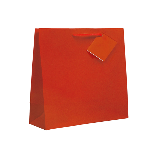 Garcia de pou BOLSAS BOUTIQUE ASA CORDÓN 150 G/M2 19+10x27 CM ROJO CELULOSA (100 UNID.)