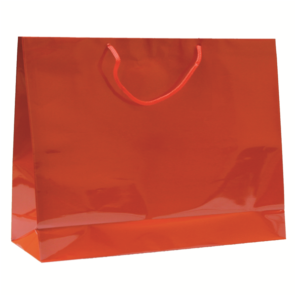 Garcia de pou BOLSAS BOUTIQUE ASA CORDÓN 150 G/M2 40+15x32 CM ROJO CELULOSA (100 UNID.)