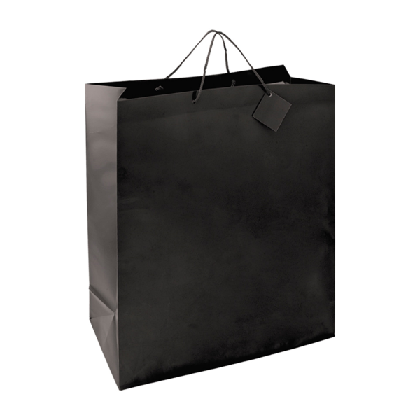Garcia de pou BOLSAS BOUTIQUE ASA CORDÓN 150 G/M2 40+15x50 CM NEGRO CELULOSA (100 UNID.)