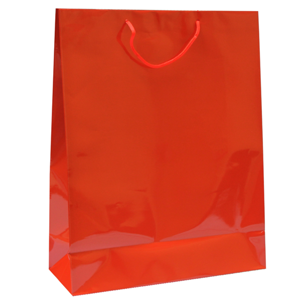 Garcia de pou BOLSAS BOUTIQUE ASA CORDÓN 150 G/M2 40+15x50 CM ROJO CELULOSA (100 UNID.)