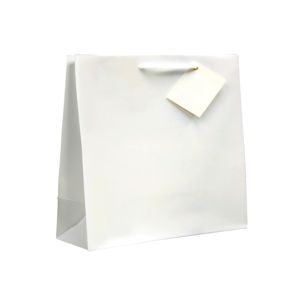 Garcia de pou BOLSAS BOUTIQUE ASA CORDÓN 19+10x27 CM BLANCO CELULOSA (100 UNID.)