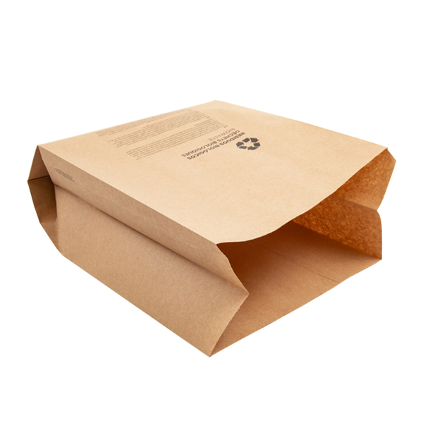Garcia De Pou BOLSAS COMPOSTABLES 8 L 70 G/M2 26+14x35 CM NATURAL KRAFT (500 UNID.)