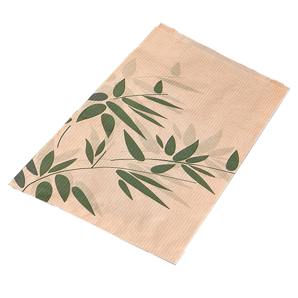 Garcia de pou BOLSAS CROISSANTS 'FEEL GREEN' 32 G/M2 12+5x14 CM NATURAL KRAFT (500 UNID.)