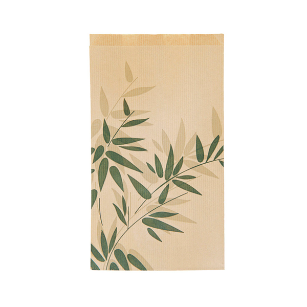 Garcia De Pou BOLSAS CROISSANTS 'FEEL GREEN' 32 G/M2 14+7x22 CM NATURAL KRAFT (500 UNID.)