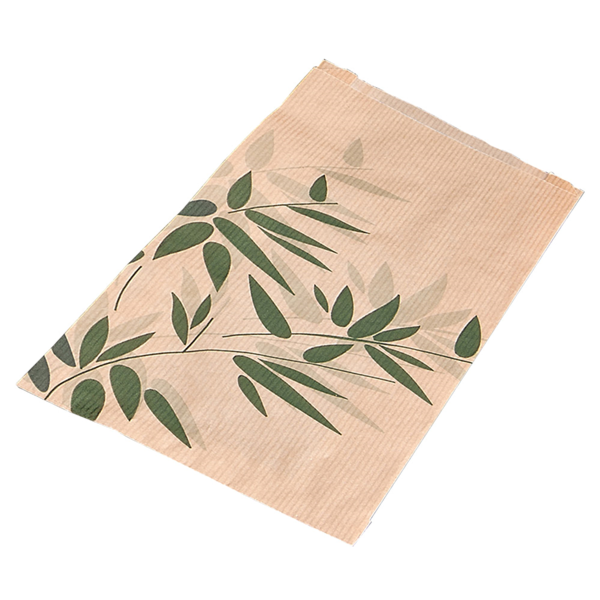 Garcia de pou BOLSAS CROISSANTS 'FEEL GREEN' 32 G/M2 14+7x22 CM NATURAL KRAFT (500 UNID.)