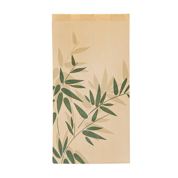 Garcia De Pou BOLSAS CROISSANTS 'FEEL GREEN' 32 G/M2 19+8x26 CM NATURAL KRAFT (500 UNID.)