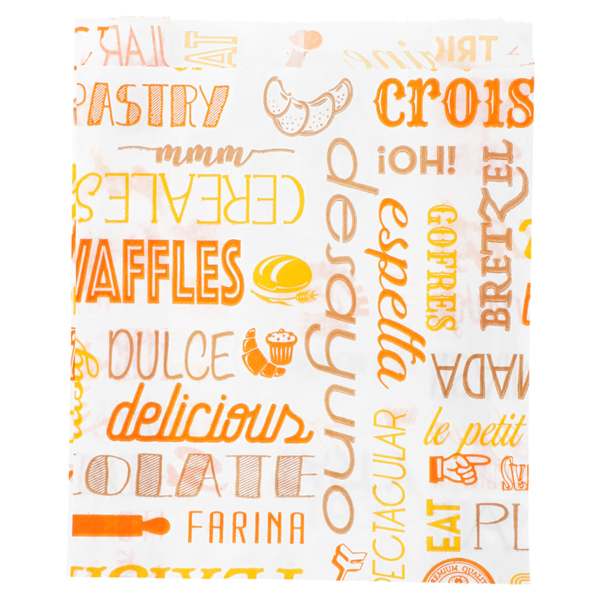 Garcia De Pou BOLSAS CROISSANTS 'PAROLE' 32 G/M2 12+5x14 CM BLANCO CELULOSA (500 UNID.)