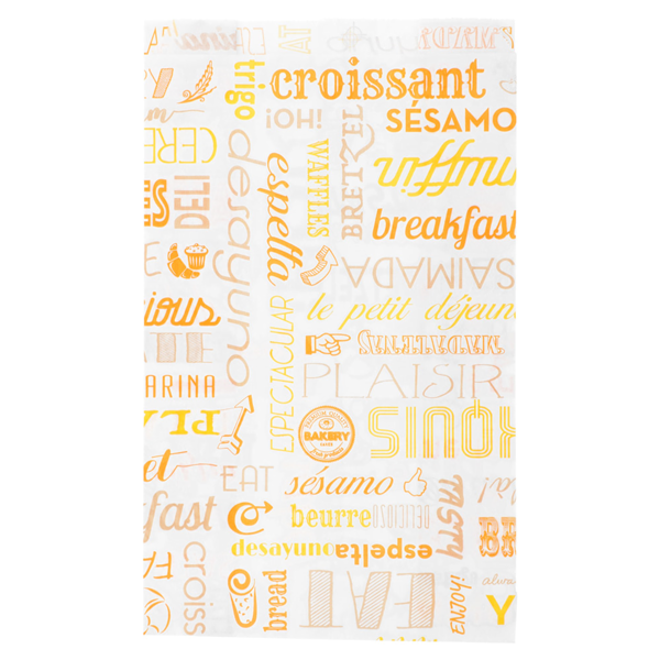 Garcia De Pou BOLSAS CROISSANTS 'PAROLE' 32 G/M2 14+7x22 CM BLANCO CELULOSA (500 UNID.)