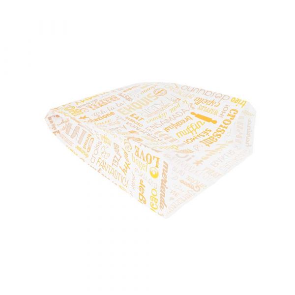 Garcia de pou BOLSAS CROISSANTS 'PAROLE' 32 G/M2 19+8x26 CM BLANCO CELULOSA (500 UNID.)