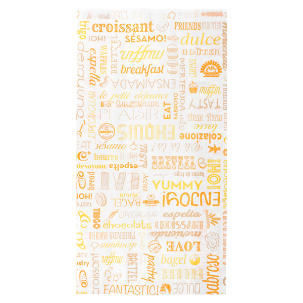 Garcia De Pou BOLSAS CROISSANTS 'PAROLE' 32 G/M2 19+8x35 CM BLANCO CELULOSA (250 UNID.)